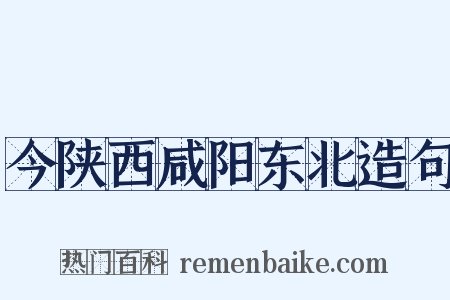 今陕西咸阳东北造句是什么意思的图片